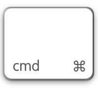 'Cmd ⌘' keyboard key